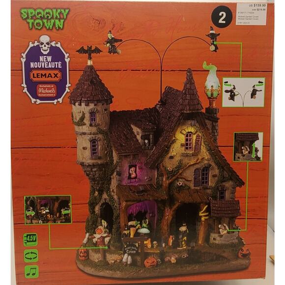 Lemax Spooky Town #35017 Wicked Garden Coven Michaels Exclusive 2023 New In Hand